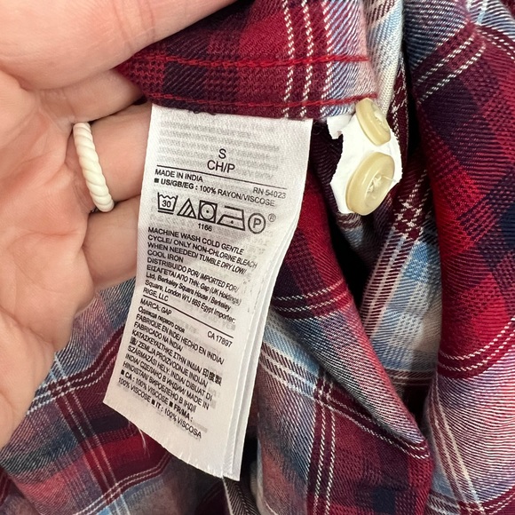 Pendleton for Gap Soft Plaid Flannel Button Down, Size Small - Picture 4 of 4